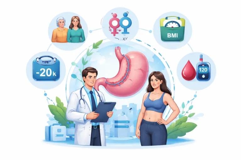 Corelații între Vârstă, Sex, BMI, Diabet, Fumat și Scădere Ponderală (EWL) după Gastrectomia Longitudinală Laparoscopică