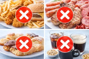 Alimente interzise pentru fiere precum prajeli carne grasa dulciuri si bauturi carbogazoase