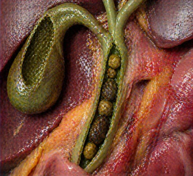 Ilustratie medicala litiaza coledociana cu calculi in canalul biliar comun fara elemente grafice suplimentare
