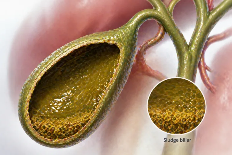 Ilustratie colecist cu sediment biliar si bila ingrosata fara elemente grafice sau text