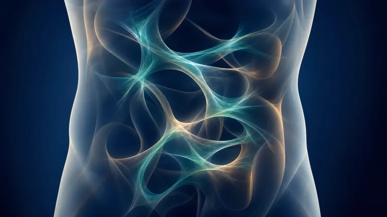 Ilustrație medicală pentru aderențe abdominale