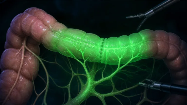 Control intraoperator al vascularizației cu ICG în chirurgia colorectală