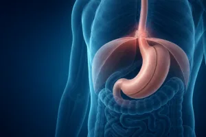Gastrectomie longitudinală laparoscopică (Gastric Sleeve) cu cura herniei hiatale, crurorafie și esofagopexie
