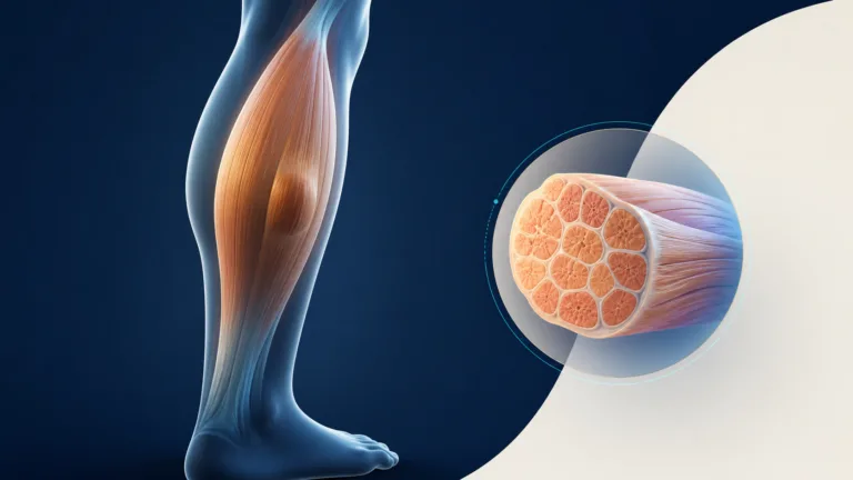 Ilustrație medicală pentru hernie musculară