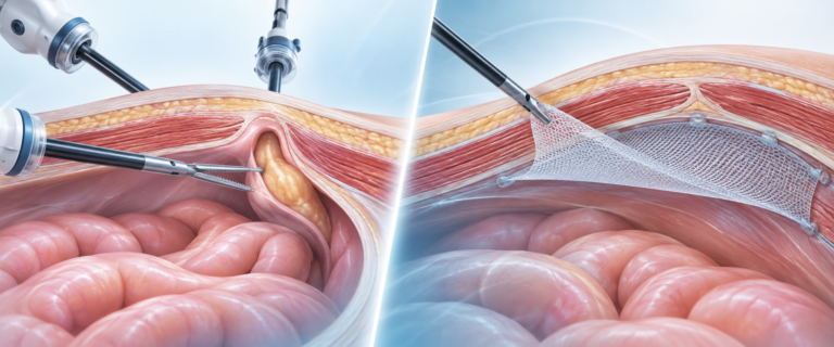 Hernia inghinală laparoscopică versus operația clasică: avantaje, limite și recuperare
