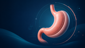 Ilustrație medicală pentru chirurgie bariatrică și evaluarea stomacului