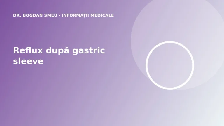 Reflux după gastric sleeve