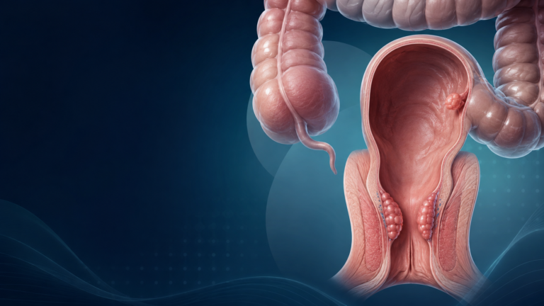 Ilustrație medicală a cauzelor posibile de sânge în scaun