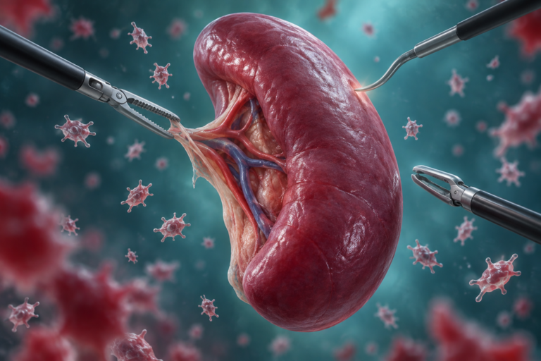 Splenectomia laparoscopică pentru purpura trombocitopenică imună (PTI)